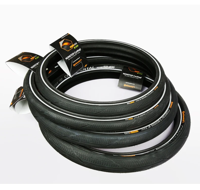 Continental Contact Urban 16 Zoll / 20 Zoll 3/180Tpi Pannensicherer Stahldrahtreifen für BMX-Faltrad mit Reflexstreifen – Detail 16