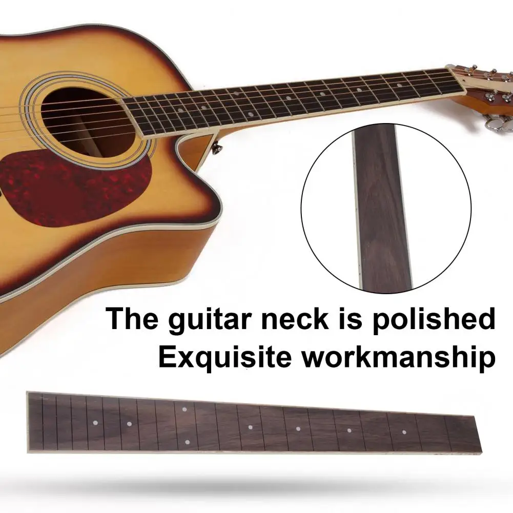 Guitar Neck Parts DIY Fretboard Guitar Neck Comfortable Smooth  Delicate Rosewood Neck Guitar Fingerboard Tool