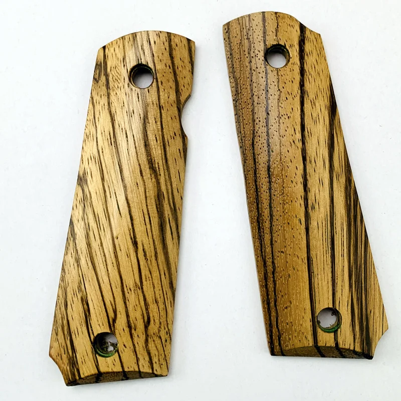 Zebra Madeira Tático 1911 Apertos Lidar com Patches Escalas em Tamanho Completo Cnc Personalizado Faça Você Mesmo Fazendo Substituir Acessórios Peças Par Natural
