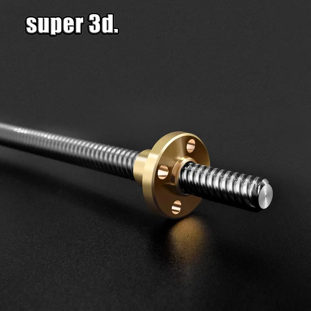 3D printer accessoris Copper Trapezoidal Lead Screw Nut T8 pitch 2mm for Lead 2/4/8mm screw  stepper motor rail screw  CNC