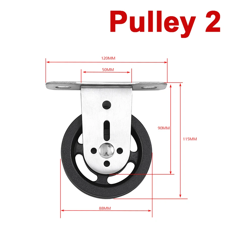 DIY Fitness Cable Rowing Machine Pulley System Accessories For Home Gym Lat Pull Down Training Silent Bearing Wheel Equipments