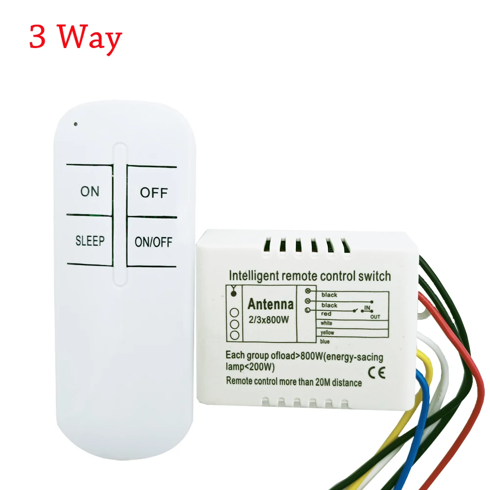 220V Wireless Intelligent Digital Remote Control Switch Smart Manual Numeral Four-woy Dudi Control Switch For LED Ceiling Lamps