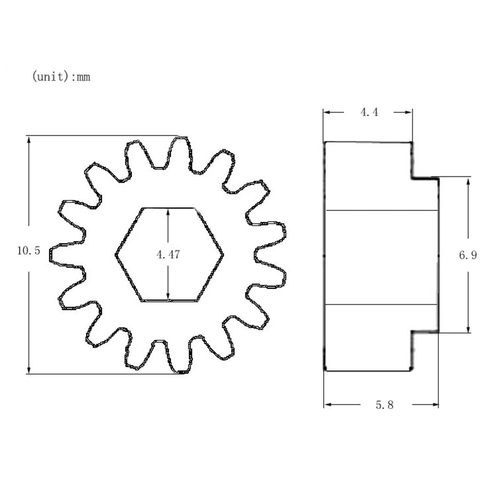 6pcs Guitar Tuning Pegs Keys Machine Heads Mount Hex Hole Gear 1:18/1:15 Ratio Open Gear Guitar Parts