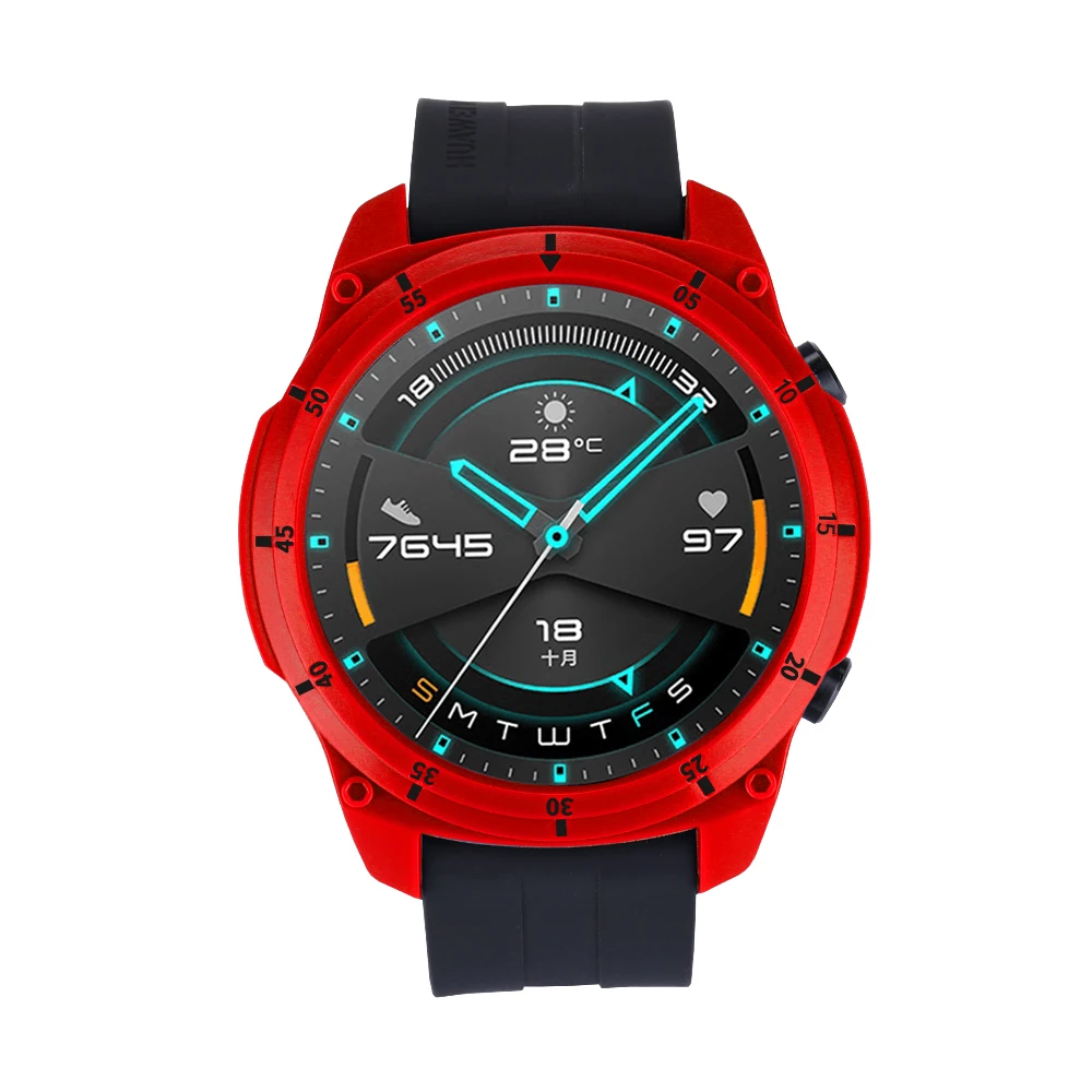 TPU Single/Double Color Sports Protective Case Sergeant Style Protection Cover for Huawei Watch GT 2 46mm