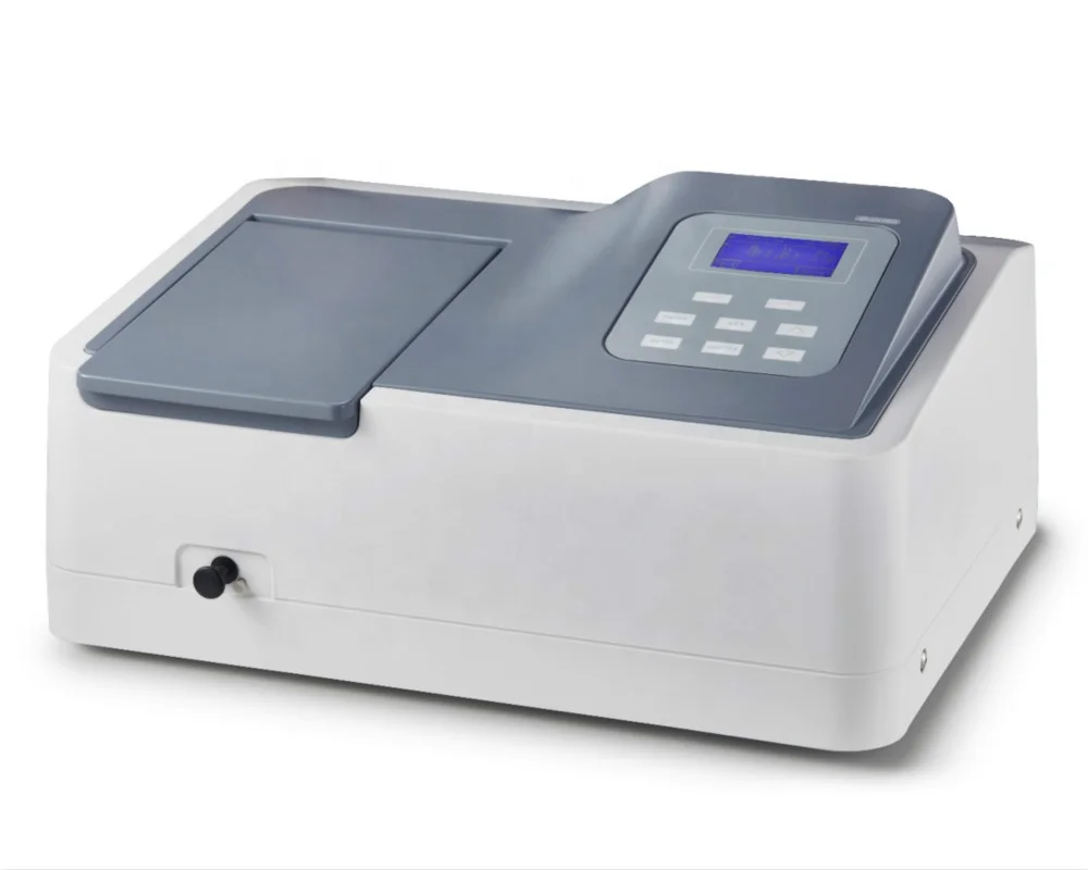 SP-V1LCD Display Single Beam Visible Spectrophotometer  Lab Equipment With 4pcs Cuvettes