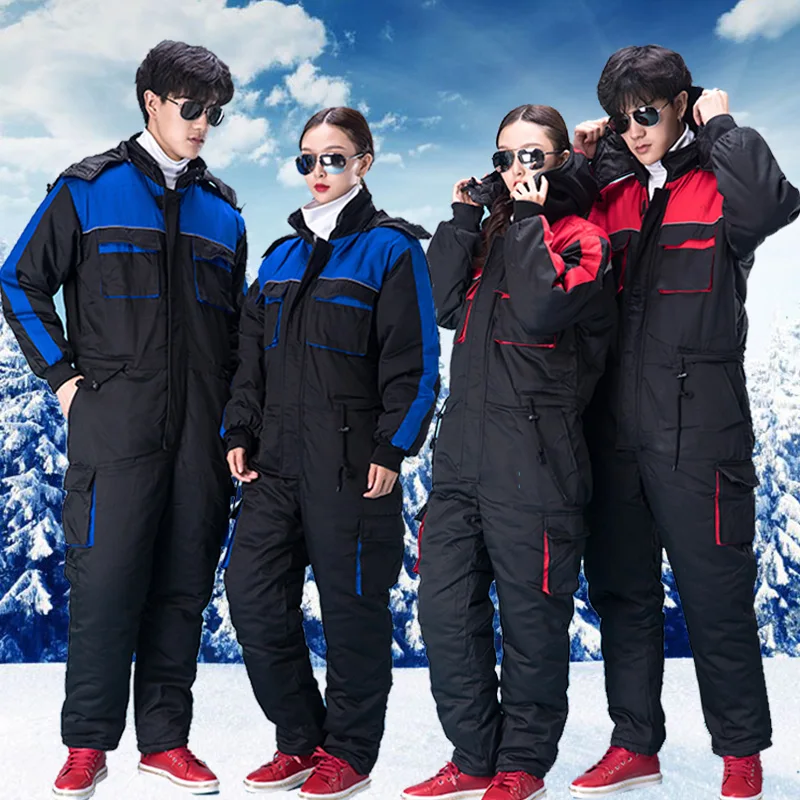 winter warm welding clothing workwear clothes long sleeve workmen uniform car workshop working suit mechanical repairmen overall