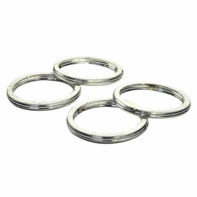 42*34*5 4PCs Exhaust Pipe Header Gasket Ring For Suzuki Bandit GSF600 GSF650 GSF1200 GSF1250 Burgman AN250 AN400