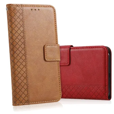 Capa de Telefone PU com Slot para Cartão para LG Google Pixel 4a 4G 5G 5 4 3 XL Nexus 5X Microsoft Lumia 650 550 640 XL 950 430 540