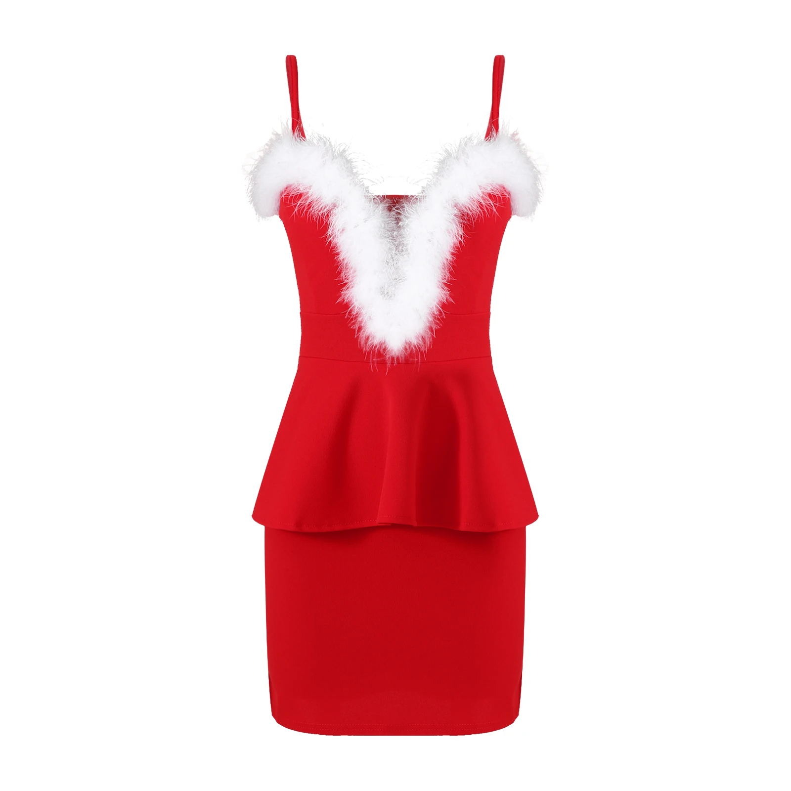 Vrouwen Kerst Jurk Up Erotische Kostuum Rode Fluwelen Jurk Mrs Claus Santa Cosplay Sexy Exotische Kleding Kerst Bodycon Jurk