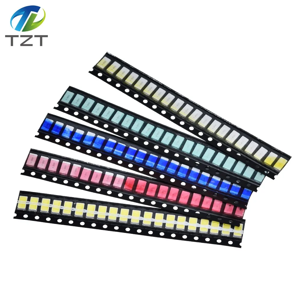 100 stücke = 5 farben x 20 stücke 5730/5050 /1210 /1206 /0805 /0603 LED Diode Sortiment SMD LED Diode Kit grün ROT Weiß Blau Gelb 5630 – Detail 4