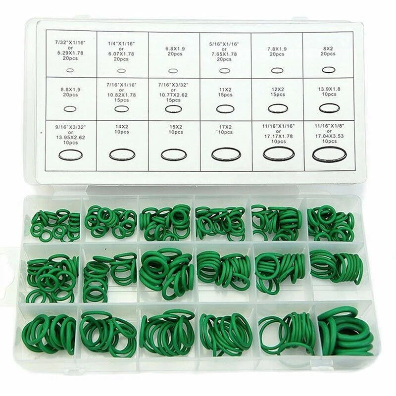 270pcs Set Car Air Conditioning Refrigerant A/C Trim Repair O-Ring Seal