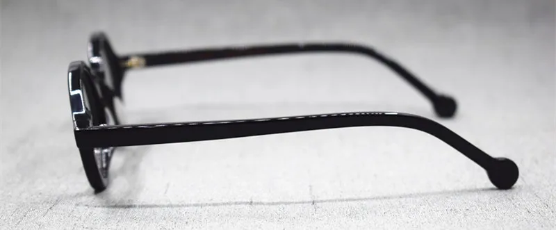 Acetat Vintage Kleine Runde Brille Männer Brillen Rahmen Frauen Optische Verordnung Spektakel Klare Brillen – Detail 9