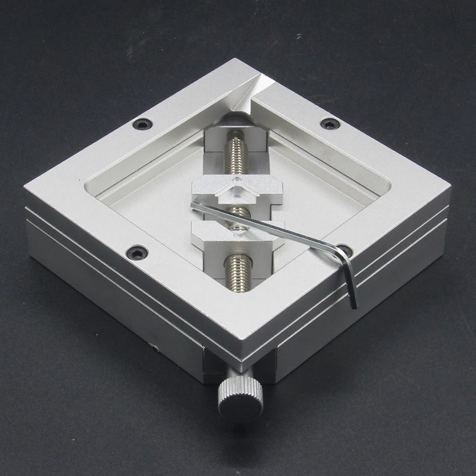 90MM Silver BGA Reballing Station Stencils Template Holder Foxture Jig For PCB Chip Soldering Rework Repair