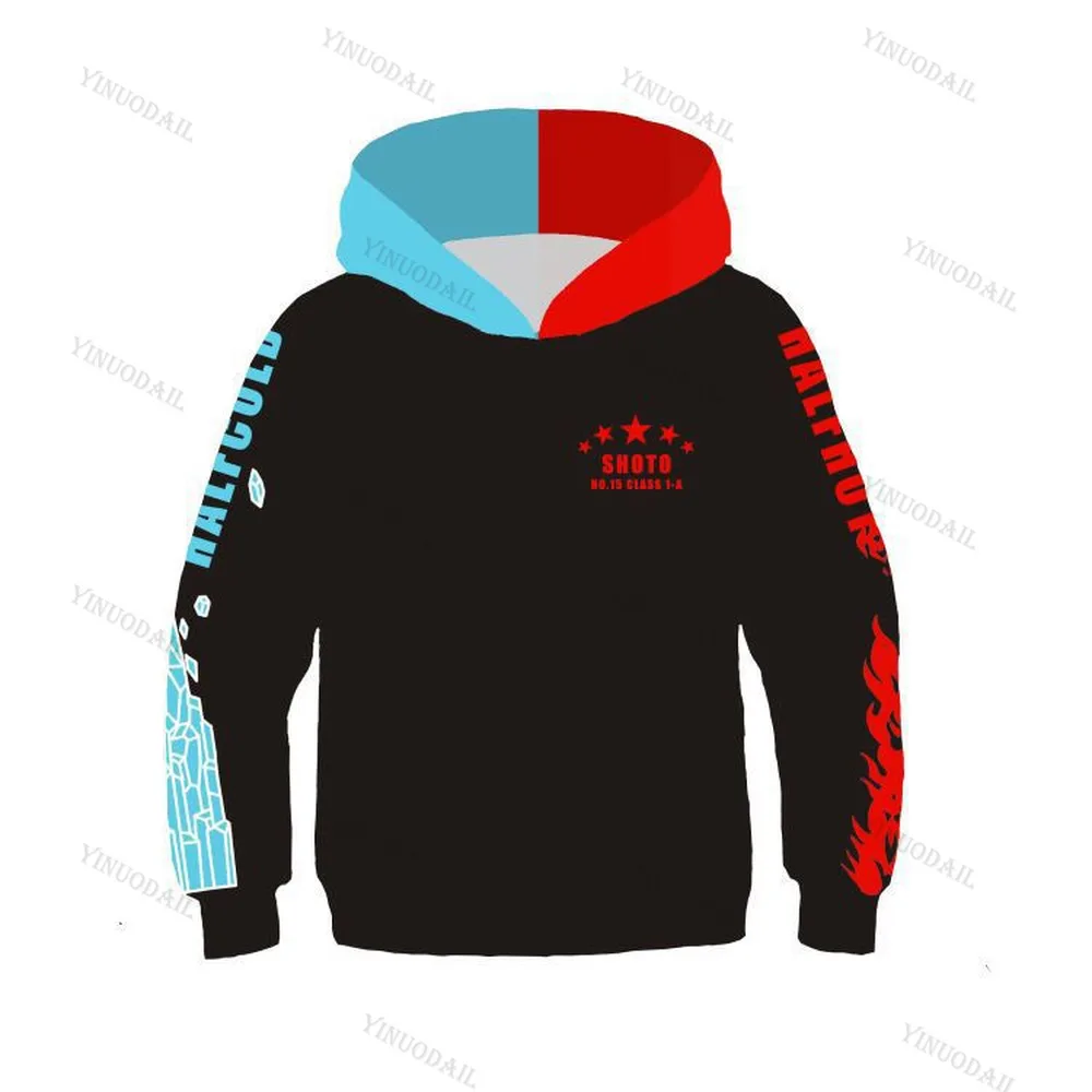 New Arrivel 3D Printed Academia Hoodie All Might Children Cosplay Costume Sweatshirt School Uniform Boys Jackets