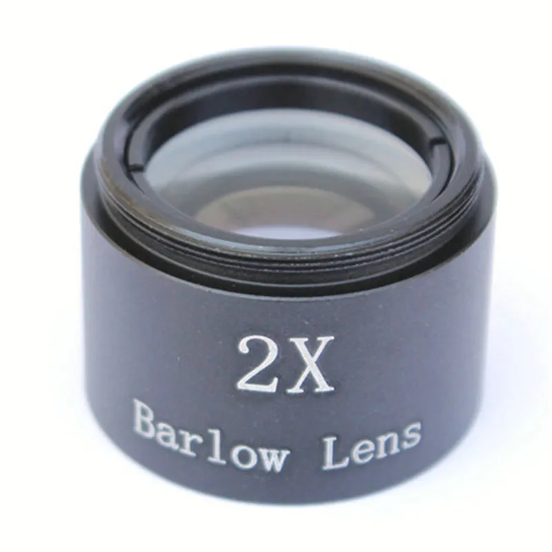 Agnicy 1.25 Inches Barlow Mirror Fine Thread&Coarse Thread Telescope Accessories 2X Eyepiece Extender Barlow Lens