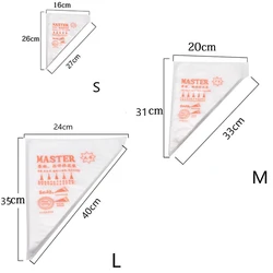 Saco De Pastelaria Descartável, Saco De Confeitaria, Bolo De Copo, Gelado De Creme, Fondant Decoração, Cozimento De Cozinha, Ferramenta De Ponta De Tubulação, 100 Pcs, 50 Pcs, 20 Pcs