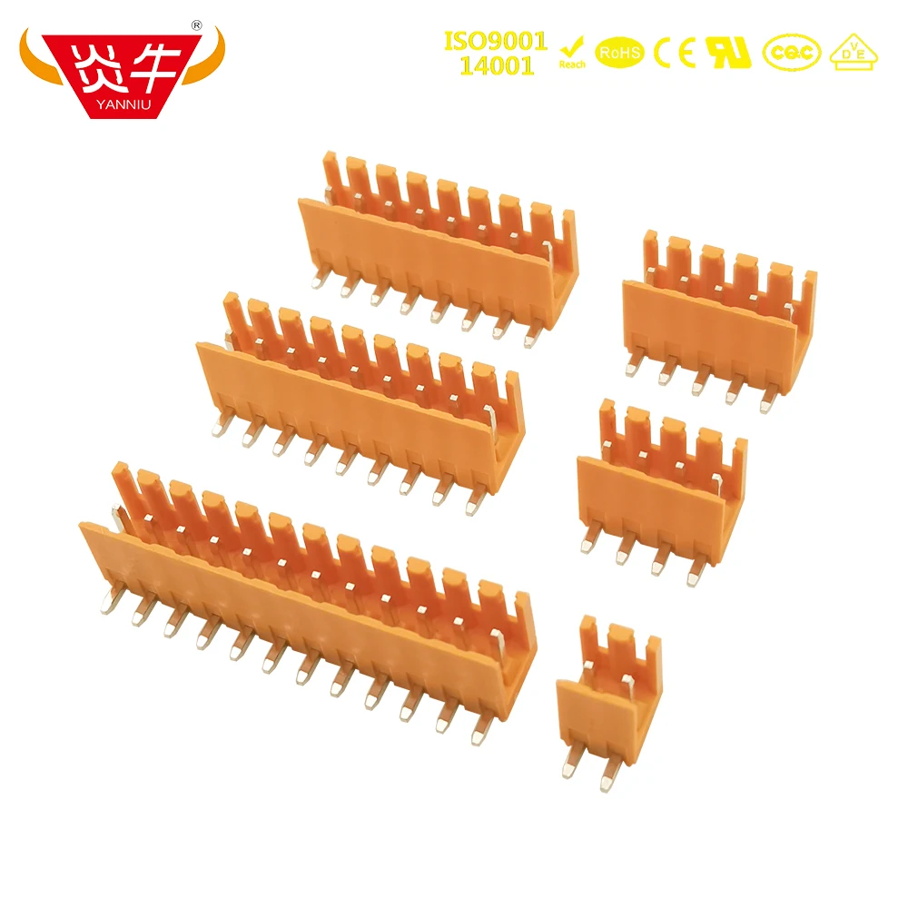 

50Pcs WEIDMULLER 3.50/90 KF2EDGJR 3.5mm 2P~12P ORANGE PCB CONNECTOR PLUG-IN TERMINAL BlOCKS PHOENIX CONTACT DEGSON YANNIU KEFA