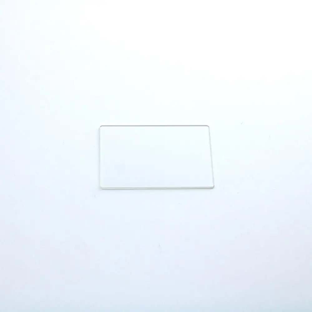 

2pcs total size 53x33x1.35mm clear transparent quartz fused silica glass plate JGS2