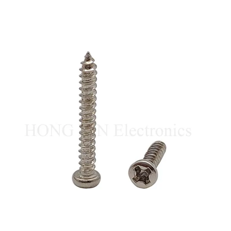 800pcs M2(2mm) Nickel Plated Carbon Steel Phillips Pan Head Self Tapping Screws Assortment Kit M2*4/5/6/8/10/12/16/20mm