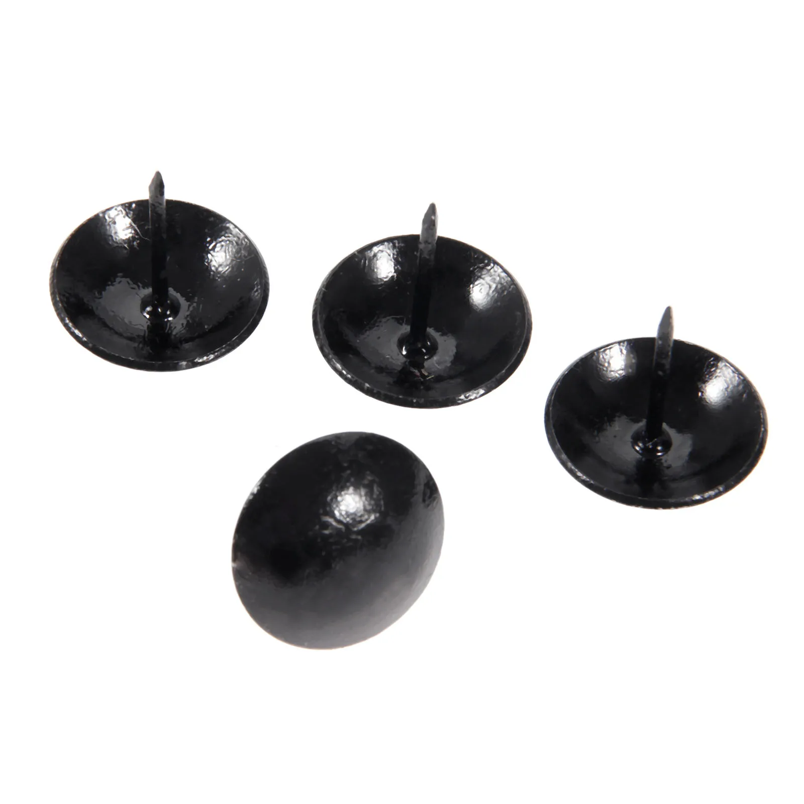 10Pcs 25*25mm Black Upholstery Nails Jewelry Wooden Box Sofa Decorative Tack Stud Pushpin Doornail Furniture Hardware