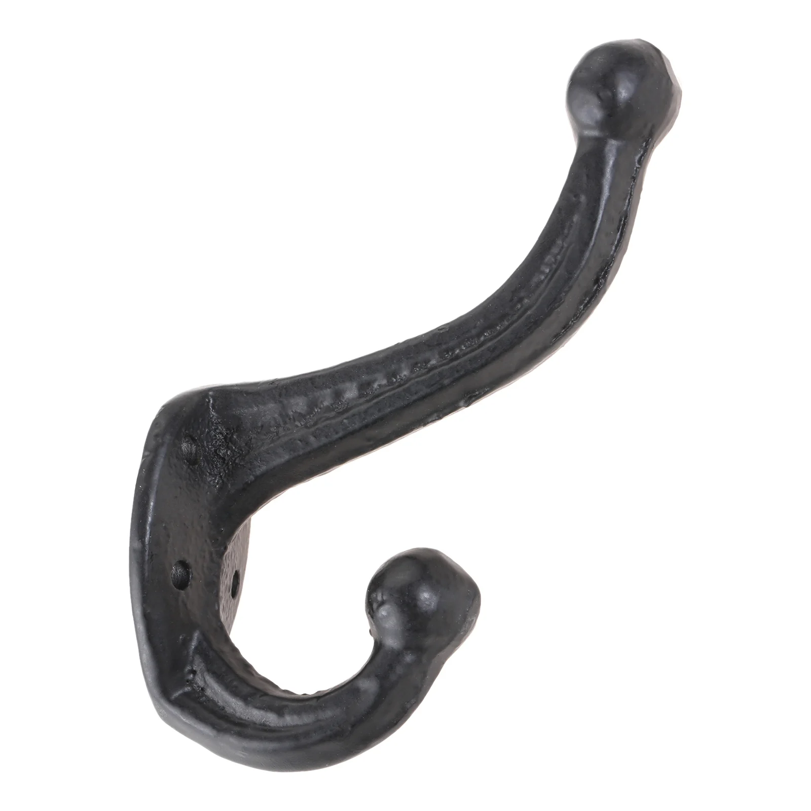 105*69mm Rustic Cast Iron Wall Mounted Coat Hooks Modern Farmhouse Hanger Hook for Hanging Coats Bag Hats Towels Antique Black