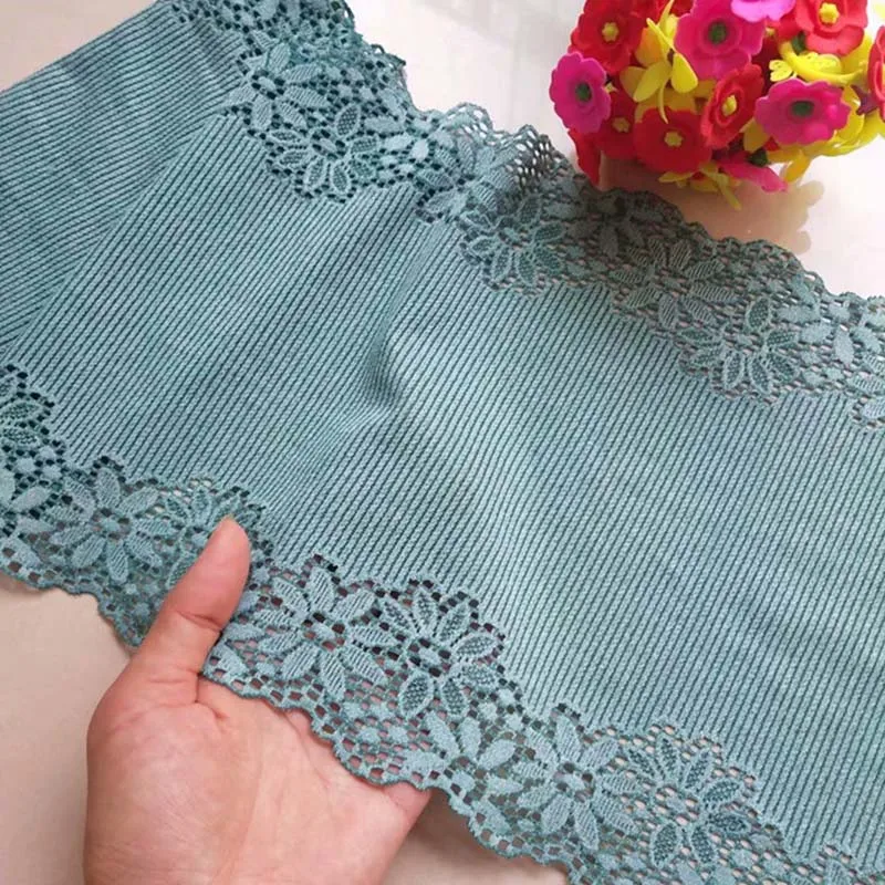 10Meters Elastic Lingerie Lace Trim Flower Stretch Two Sides Tape Sewing DIY Appliques Lace Fabric For Underwear Bra New