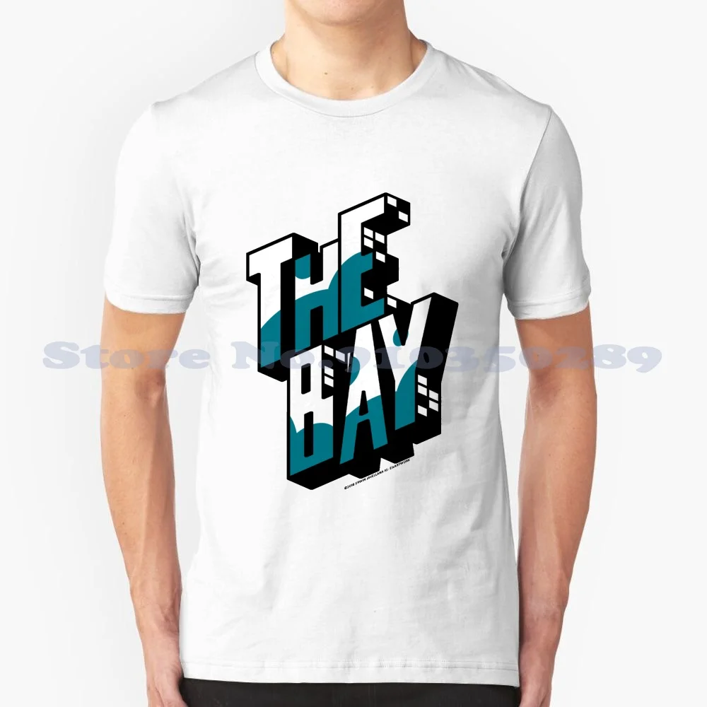 The Bay Ii ( Sjs 2 ) 100% Cotton T-Shirt The Bay Sharks San Jose San Francisco Men Of Teal California Bay Area