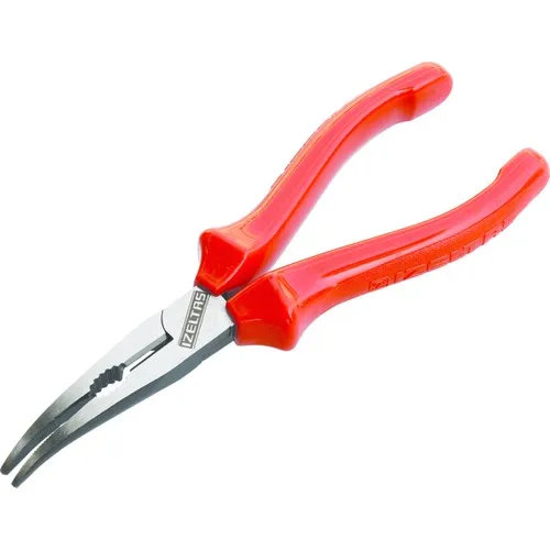 İzeltaş Long Nose Pliers Curved End Opaque 200mm