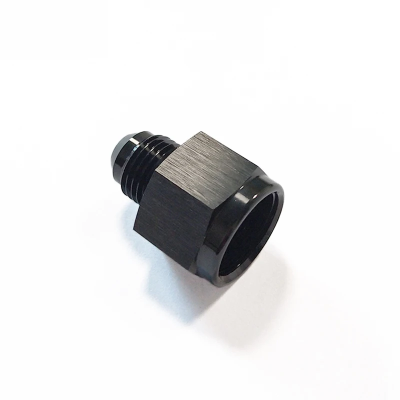 Black Aluminum AN8 Female to AN6 Male Flare Adapter Fitting Reducer