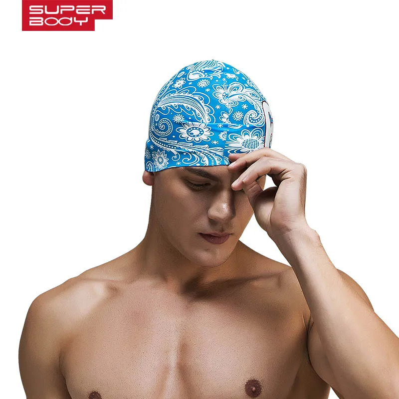 Summer water man swimming caps silicone boys  new blue bathing cap male adult professional waterproof ear Sale