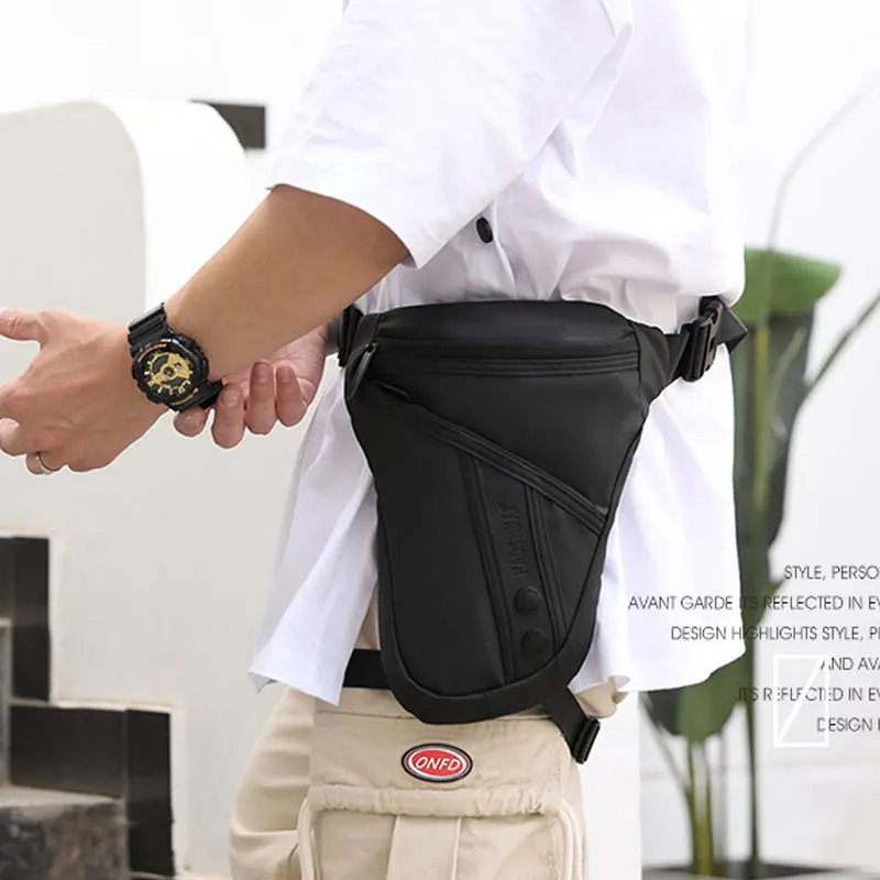 YoReAi High Quality Men Nylon Waterproof Leg Bag Motorcycle Multi-purpose Messenger Shoulder Bags Belt Hip Bum Waist Fanny Pack