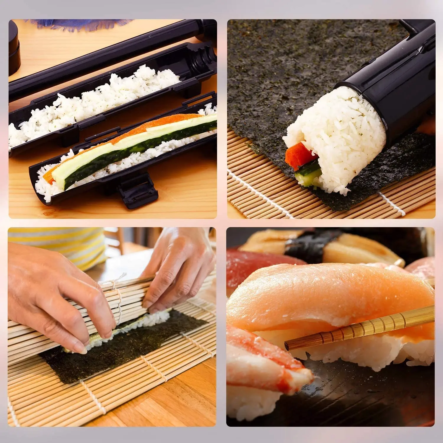 Diy Sushi Bazooka Vegetable Meat Rolling Tooldurable Camp Chef Rice Maker Machine Mold for Sushi Cooking Rolls Best Sushi Tool