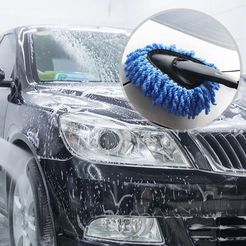 Car Dust Brush Multi-Functional Microfiber Car Dust Cleaning Brushes Duster Mop Auto Duster Was Car Care