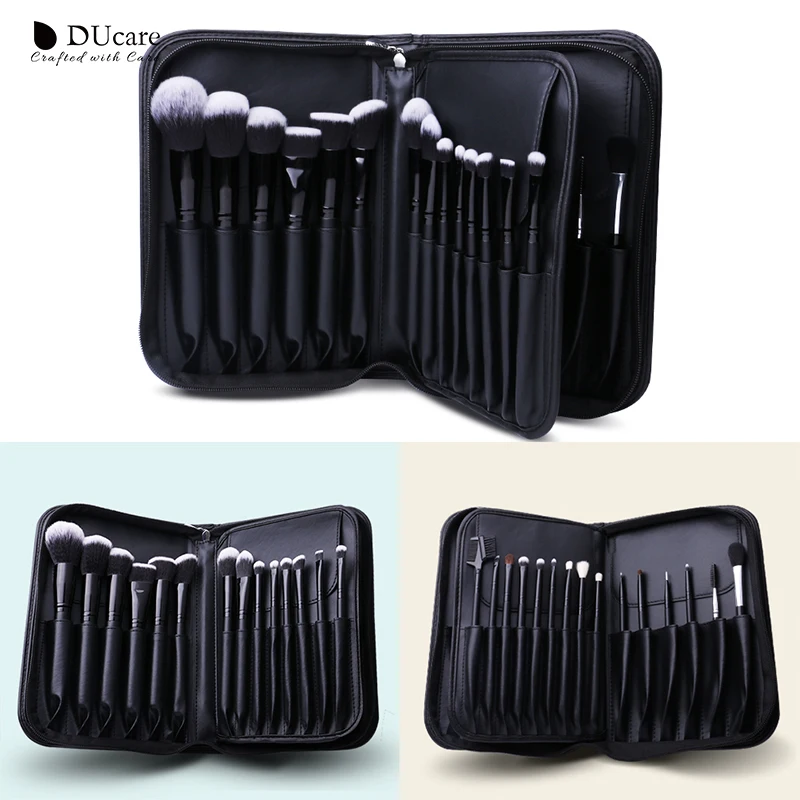 DUcare Cosmetic Bag Makeup Brush Case Professional Beauty Container Storage Big Cosmetic Organizer Travel Makeup Pouch