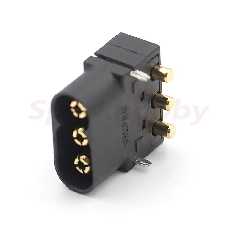 10PCS Amass MR60PW Male MR60 Female Plug Three-core Gold-plated ESC Motor Connector For RC Aircraft Battery Model ACCS Parts DIY