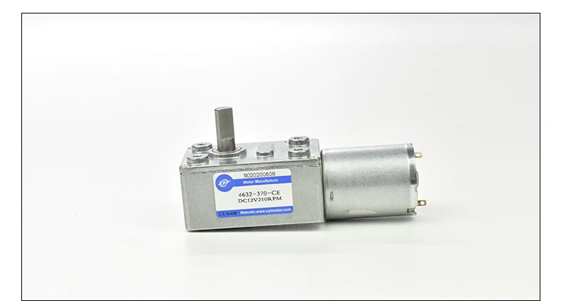 4632-370 Miniature DC Reducer Turbine Worm High Torque Motor 12V 24V Speed Adjustable Speed Motor DC Electric Motor Gift Bracket