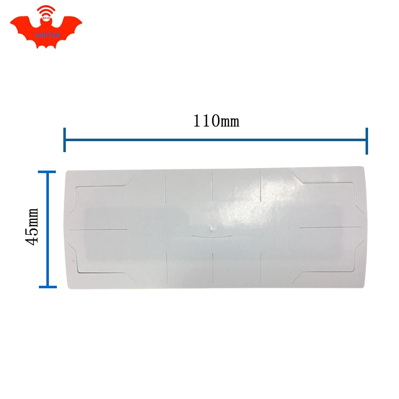 Etiqueta RFID UHF pegatina para parabrisas de vehículo EPC 6C 915m 868m 860-960M Alien Higgs3 anti-desgarro adhesivo pasivo imprimible etiqueta RFID