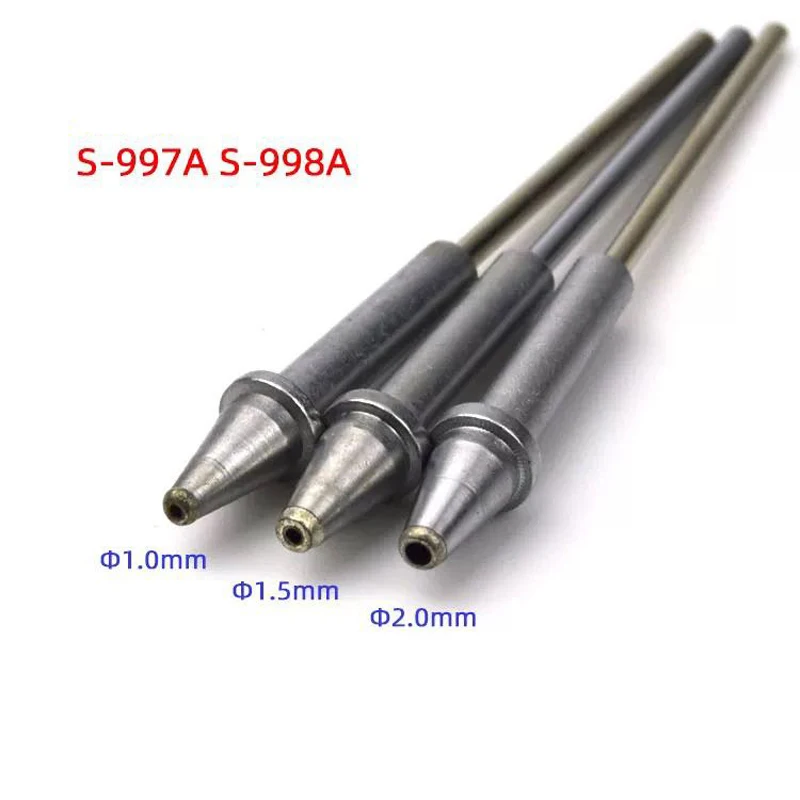 

3PCS/lot 1MM 1.5MM 2MM Suction nozzle S-997P S-998P Electric suction tin suction tin gun universal accessories nozzle