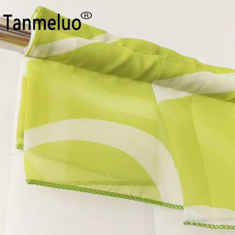 Luxury Roman Curtains for Kitchen Pleated Design Kitchen Curtains Valances Short Styles Window Curtain Coffee Tulle Panels