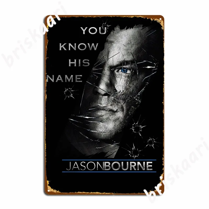 Jason Bourne Metal Sign Poster Funny Wall Club Home Tin Sign Posters