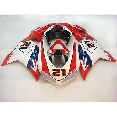 

Wotefusi Injection Mold Bodywork Fairing For 2007-2011 08 09 Ducati 1098 848 1198 (DA)