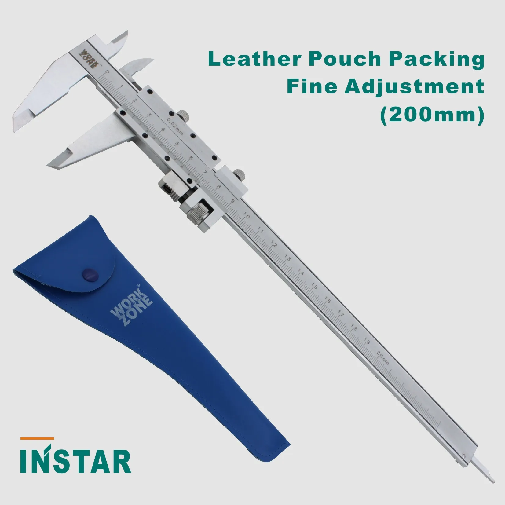 Vernier Caliper Hardened Steel 150mm 200mm x 0.02mm With Fine Adjustment Economic Quality