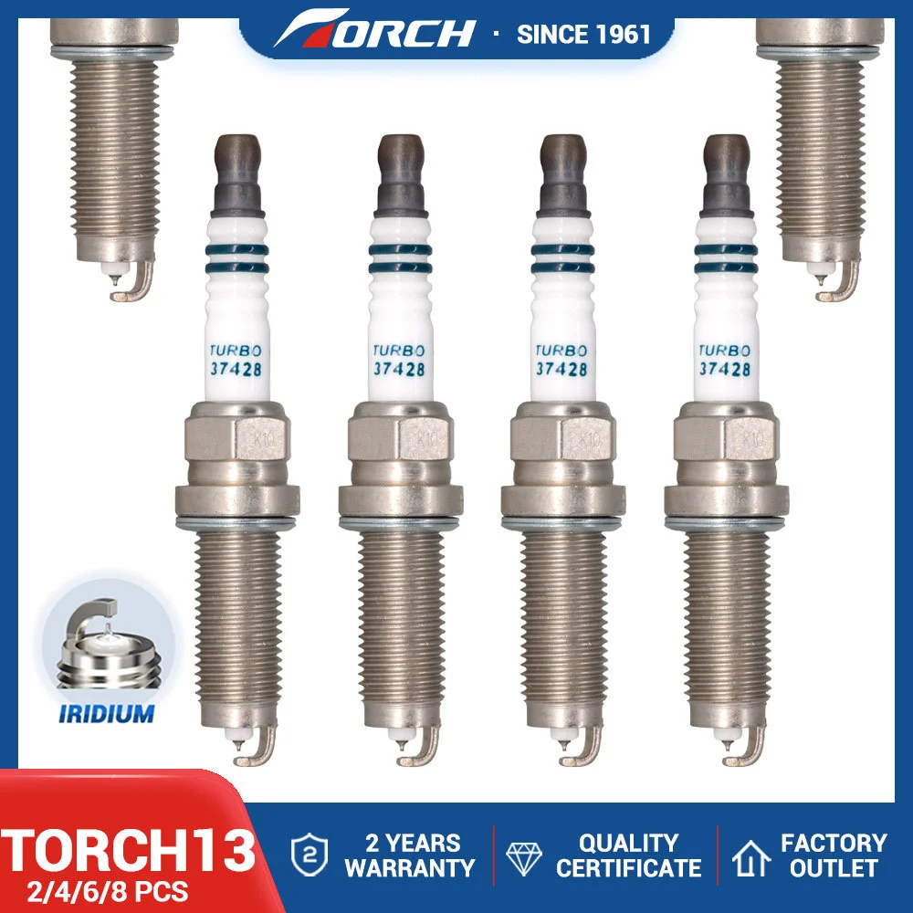 

2-8PCS Iridium Platinum Spark Plug TORCH13(LD8RBIP) Replace for 64378/ILZKAR8G8 95112/ILZKAR8H8S Denso VXEHC24G Auto Parts