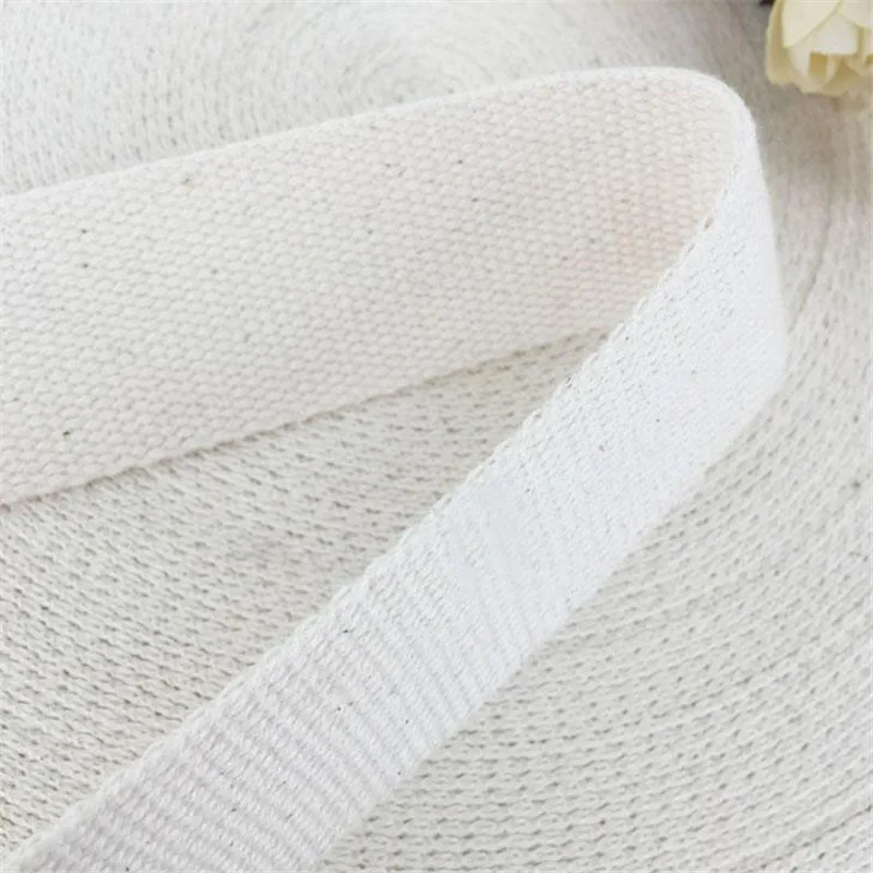 3 Yards 15mm/20mm/25mm/30mm/38mm Beige Canvas Cotton Ribbon Belt Bag Webbing Label Ribbon Bias Binding Tape Diy Craft Projects