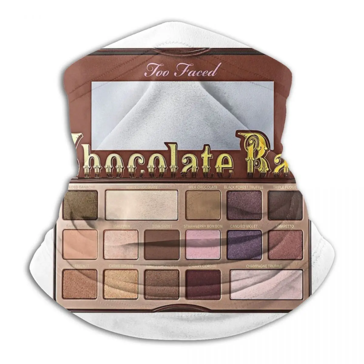 Too Faced Chocolate Bar Palette Balaclava Mask Scarf Bandana Hunting Winter Hiking Neck Warmer Handkerchief Man