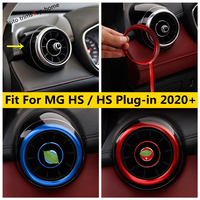 Car Dashboard Air AC Conditioning Vent Outlet Ring Decor Cover Trim Metal Accessories Interior For MG HS / Plug-in 2020 - 2022