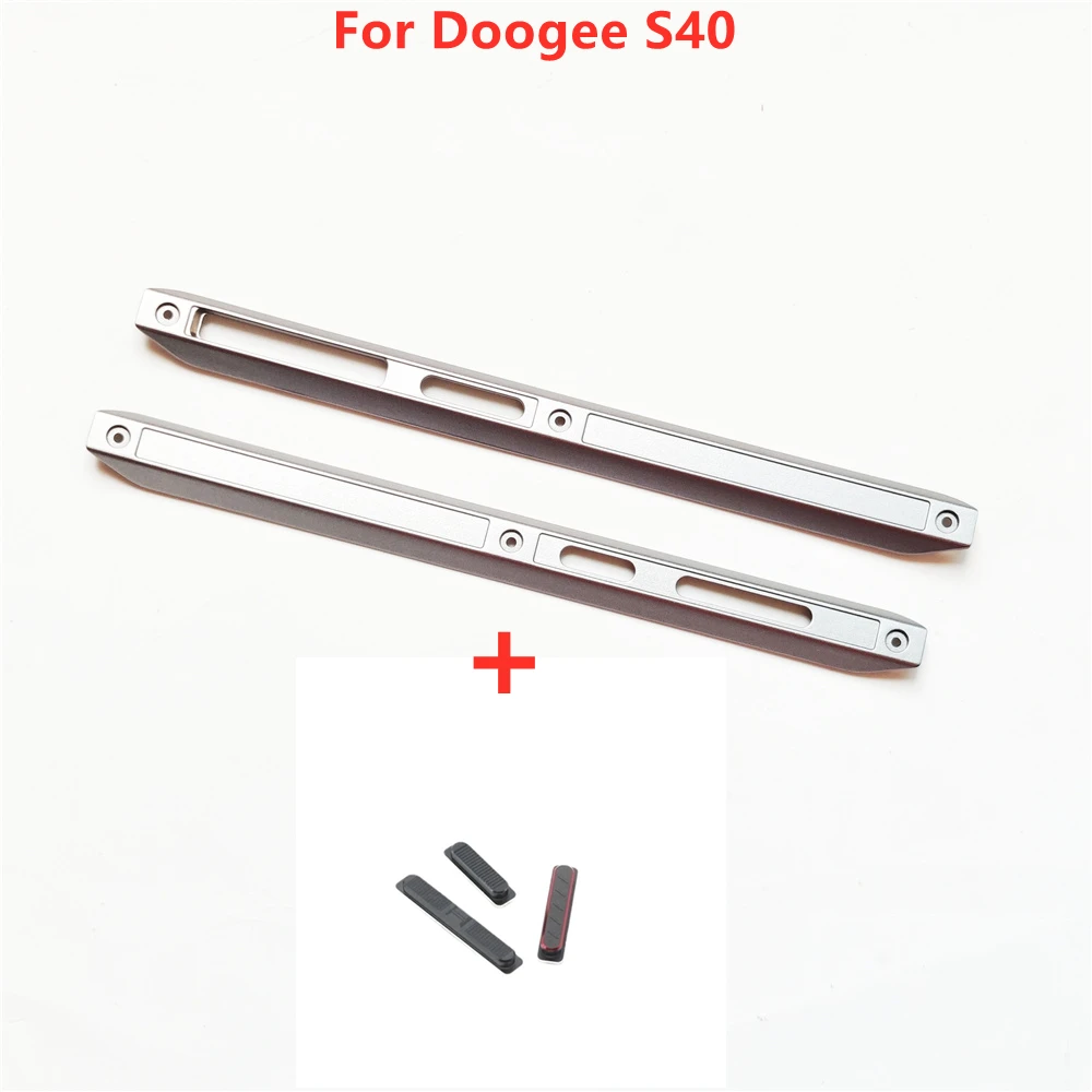 100% Original Doogee S40 Housing A Frontal shell Middle Side Frame Housings Case Middle + Power Volume SOS Button Repair Parts