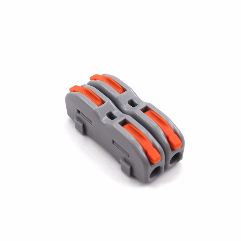 Wire Connector 222-412 2 Pin Splicing Terminal Blocks Led Strip Lighting Electric Quick Connectors Mini Conductor Rail Conector