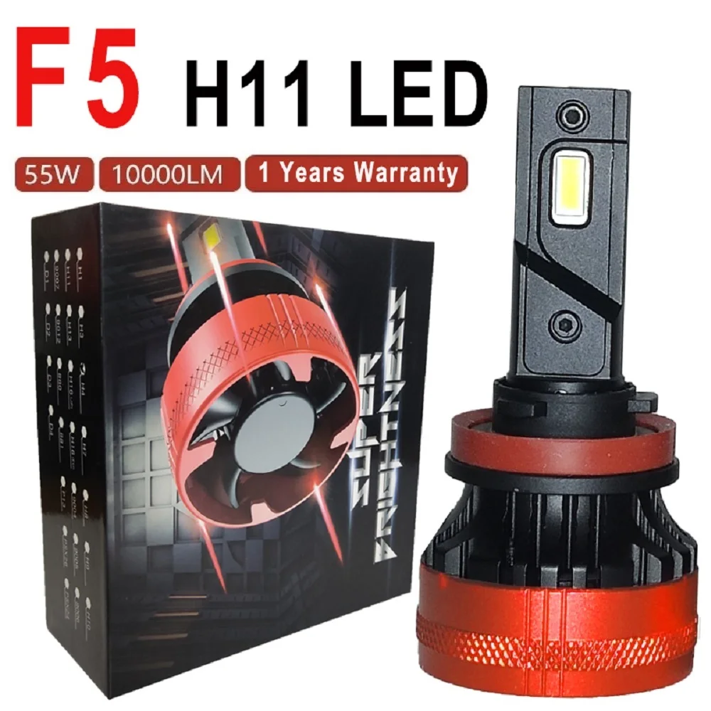 F5 110W led headlights H11Car lamps Auto fog lights led  bulb High Power 10000LM running lights for ford honda headlight kits