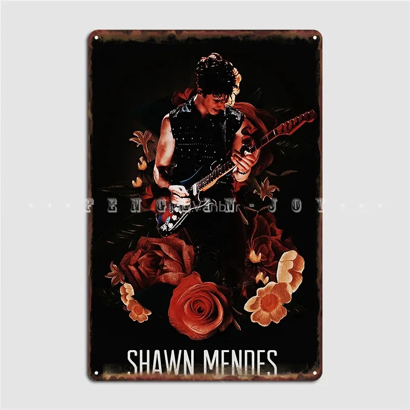 Shawn On Tours Mendes 2019 2020 Siodok Poster Metal Plaque Wall Mural Cave Pub Design Plaques Tin Sign Poster